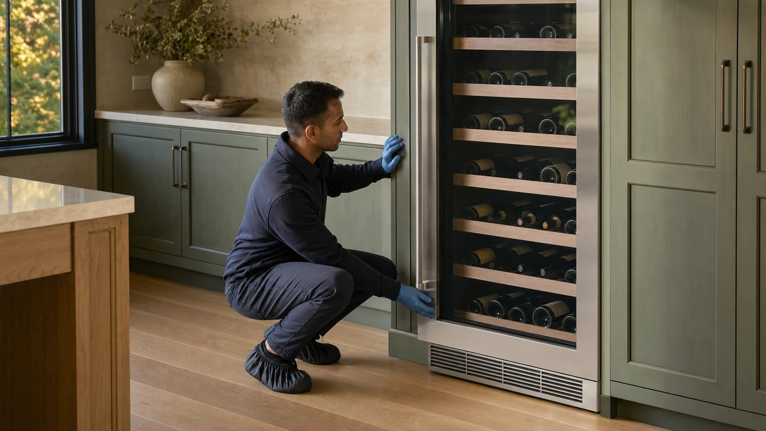 Wine cooler diagnostic visit in Gladwyne
